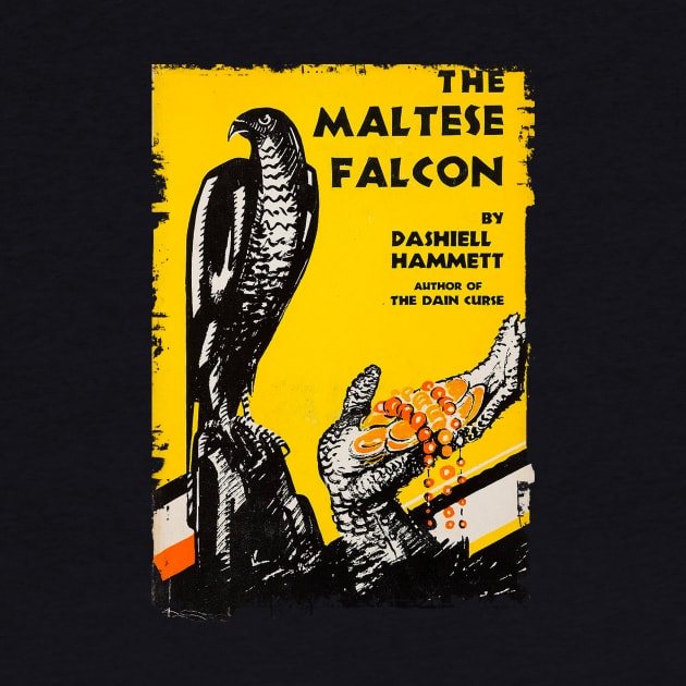 Maltese Falcon - Vintage Book Cover by DavidIWilliams